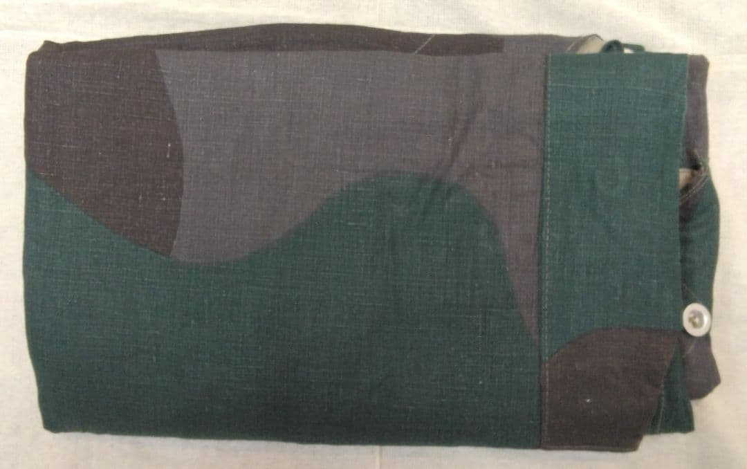 デッドストック スウェーデン軍幕 テントシート 1枚 B 迷彩 カモフラージュ