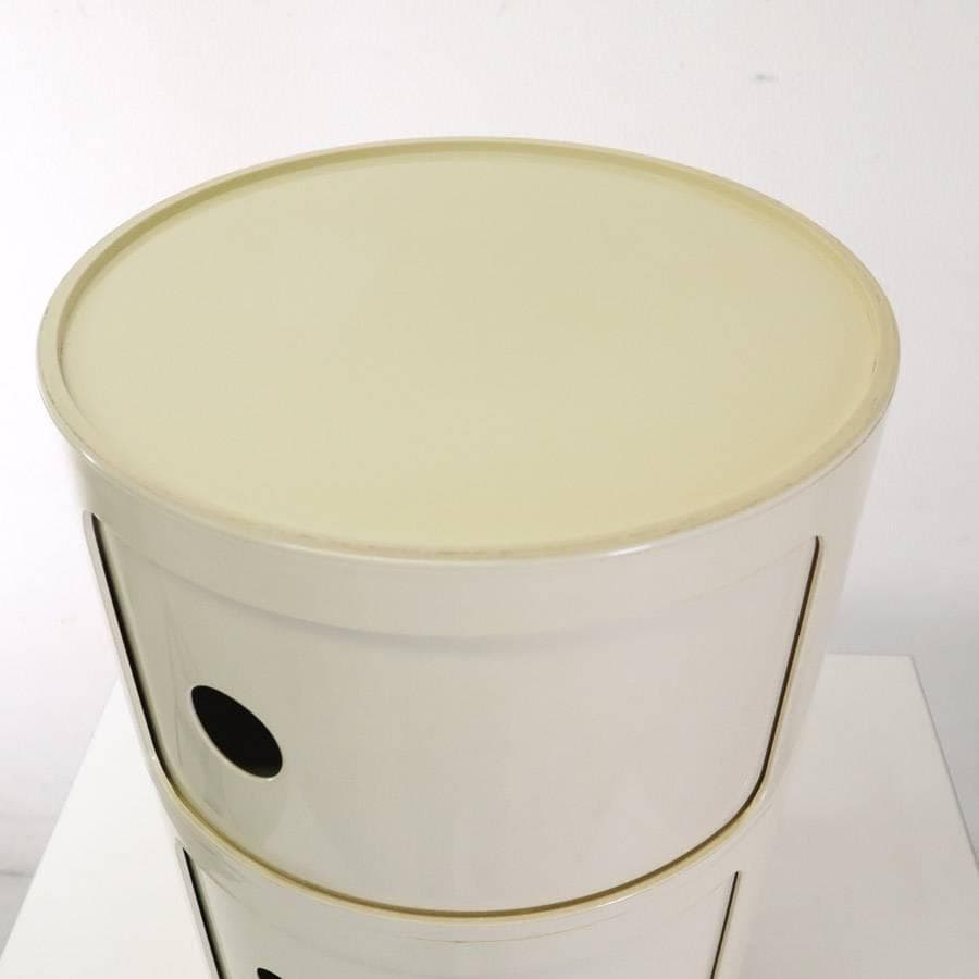 カルテル コンポニビリ ラウンドチェスト 3段 ホワイト アンナ・カステッリ