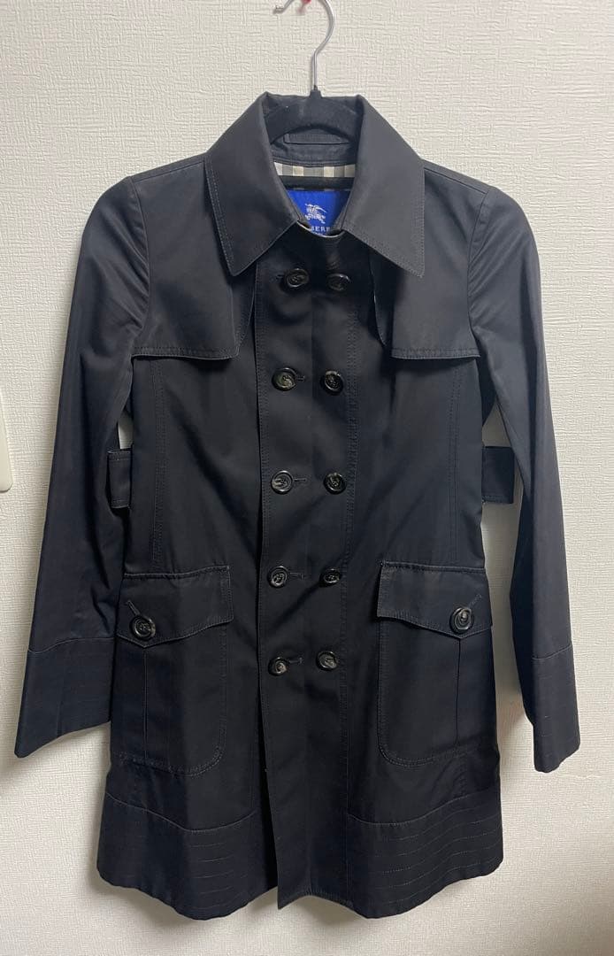 BURBERRY BLUE LABEL トレンチコート 36 ブラック