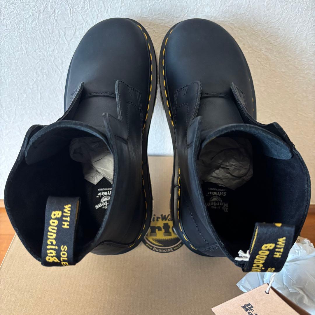 ノ*ブ様 ドクターマーチン レースレスブーツ ZEBZAG UK7 ブラック ゴ