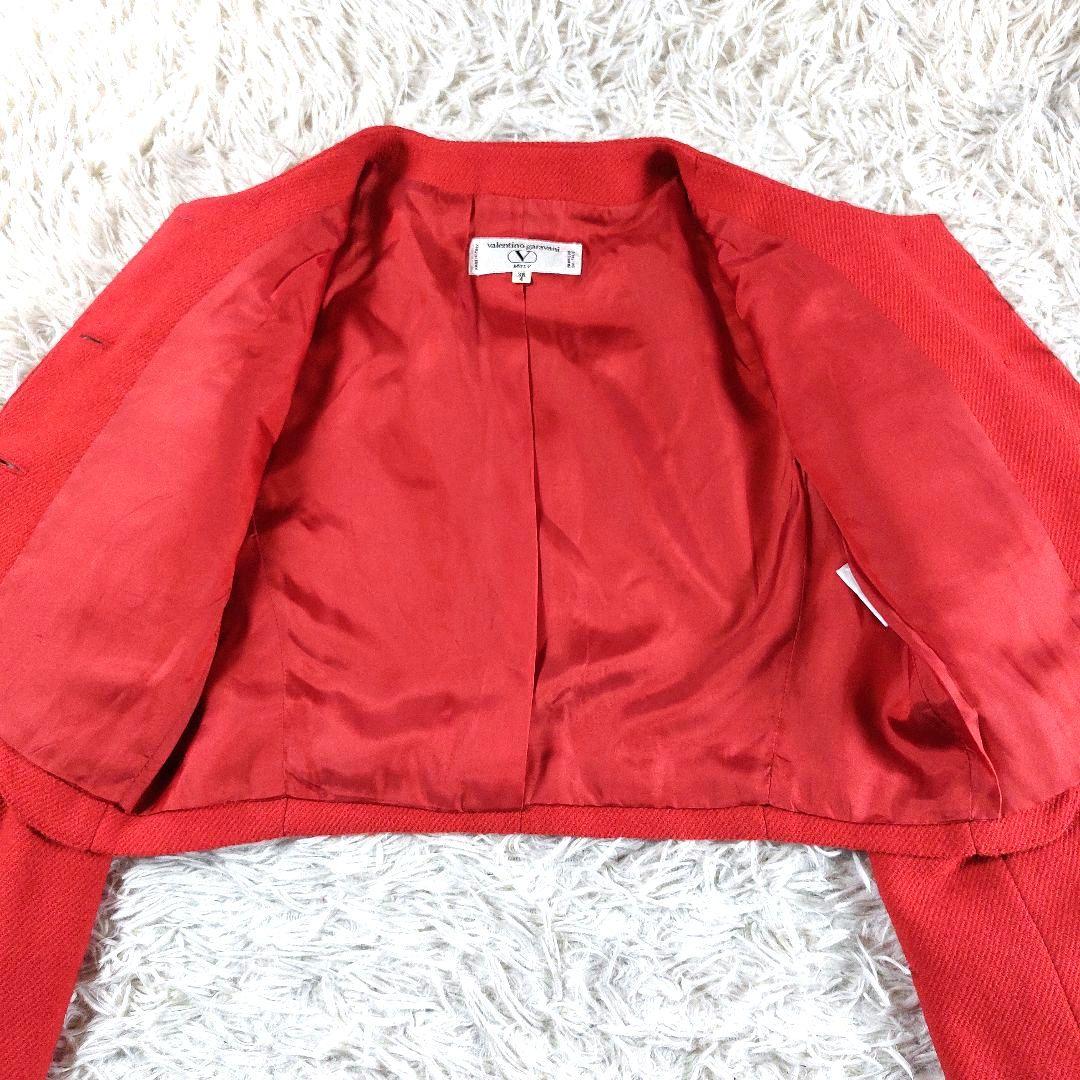 美品 VALENTINO GARAVANI 金ボタンノーカラージャケットイタリア