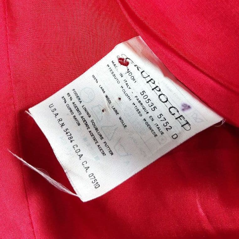 美品 VALENTINO GARAVANI 金ボタンノーカラージャケットイタリア