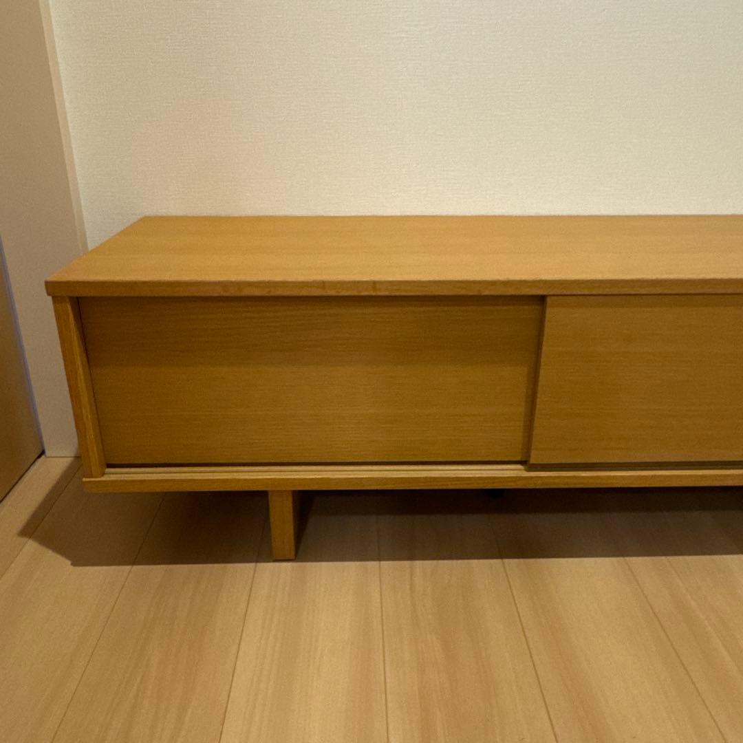 無印良品 オーク材 ＡＶラック テレビボード 薄型 150cm【廃盤品】