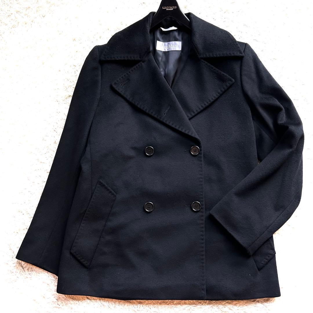 【最高峰✨️MaxMara銀タグ】 イタリア製 ピーコート ダブル ジャケット