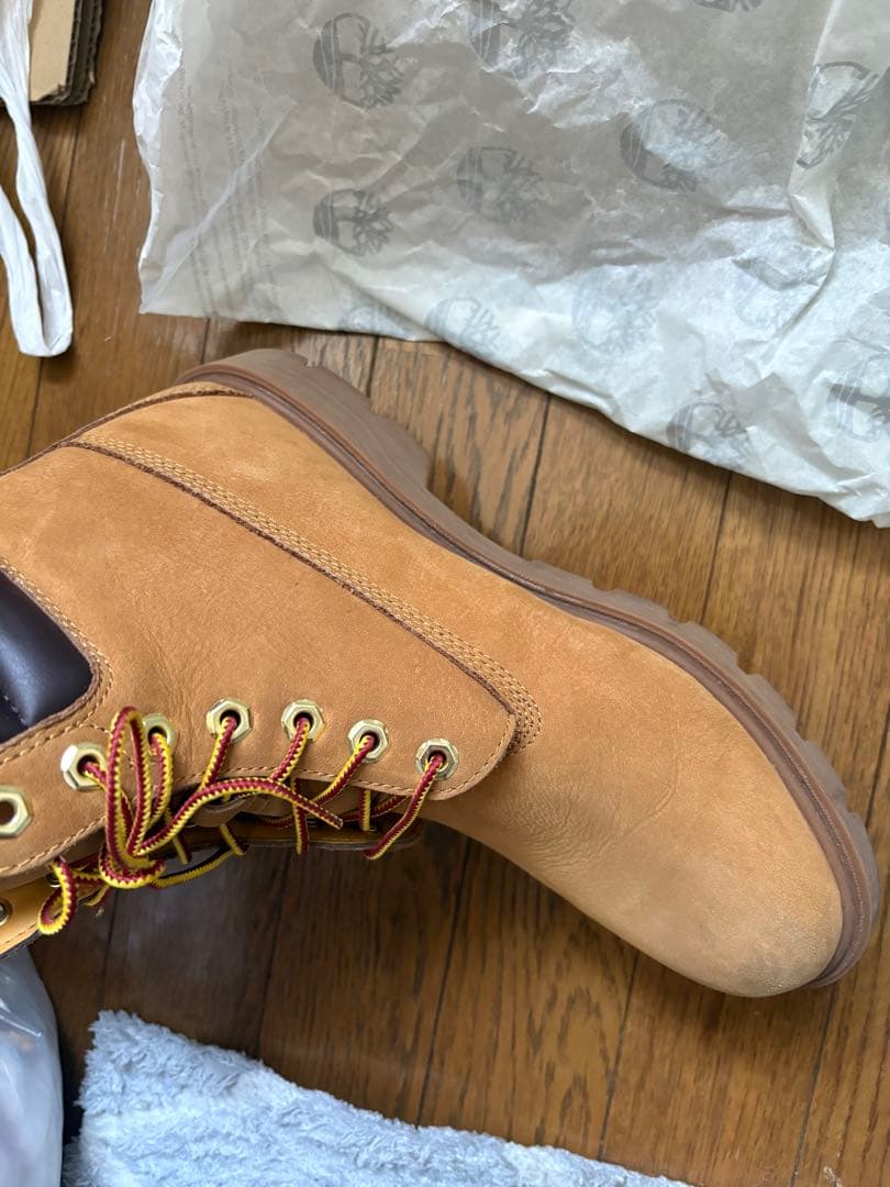 H*！様 Timberland 防水スエード ブラウンブーツ