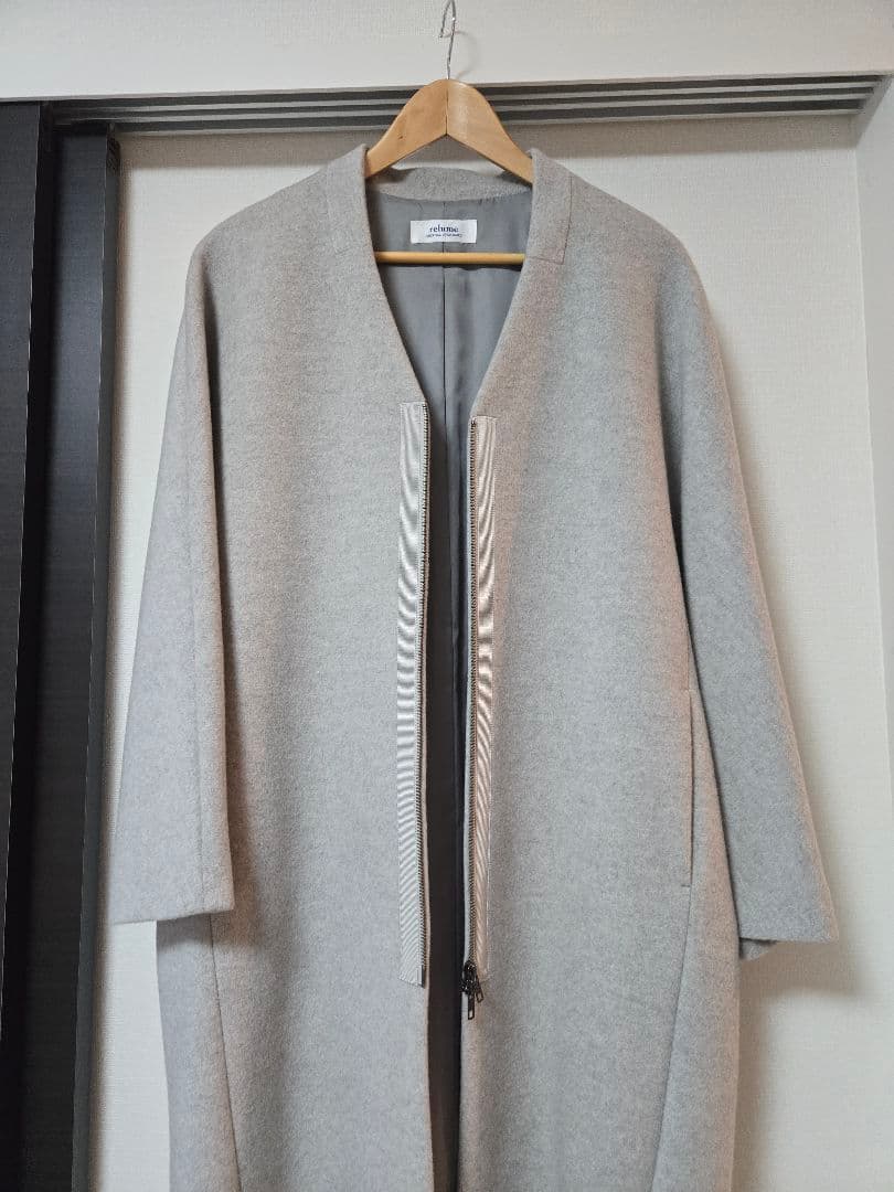 【未使用】JOURNAL STANDARDrelumeグレー ジップアップコート