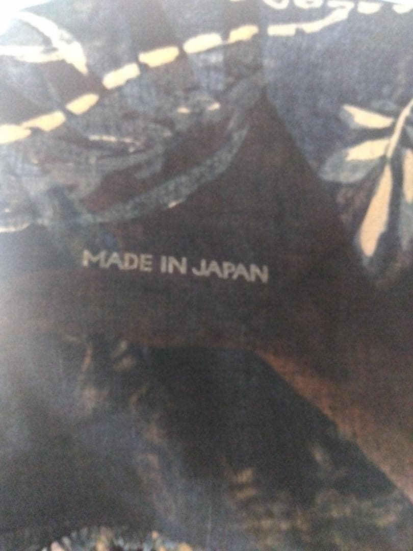 ズ*コ様 【新品】45R 花柄 ネイビー スカーフ　日本製 綿100％