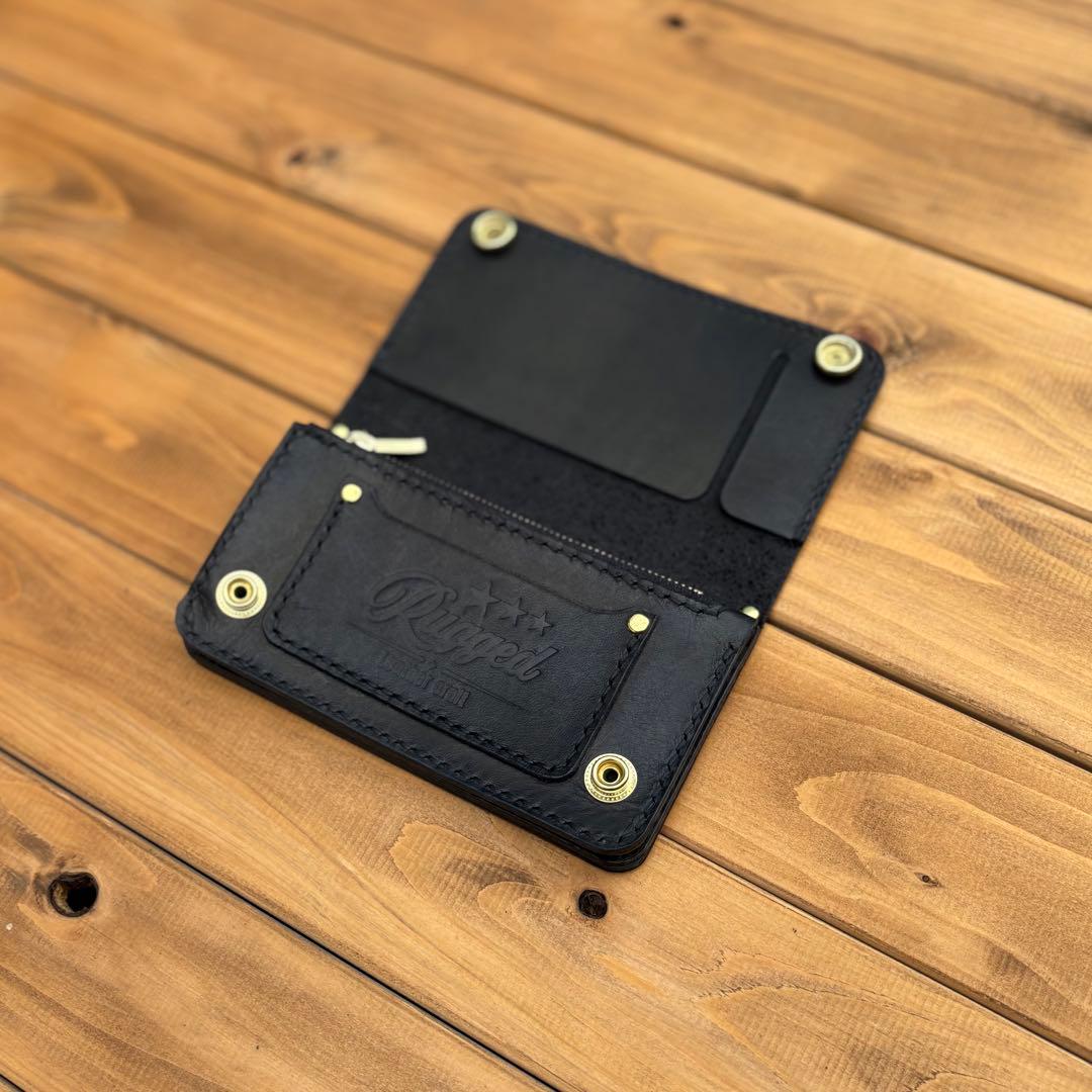 ミドルトラッカーウォレット　アポロコンチョ　真鍮