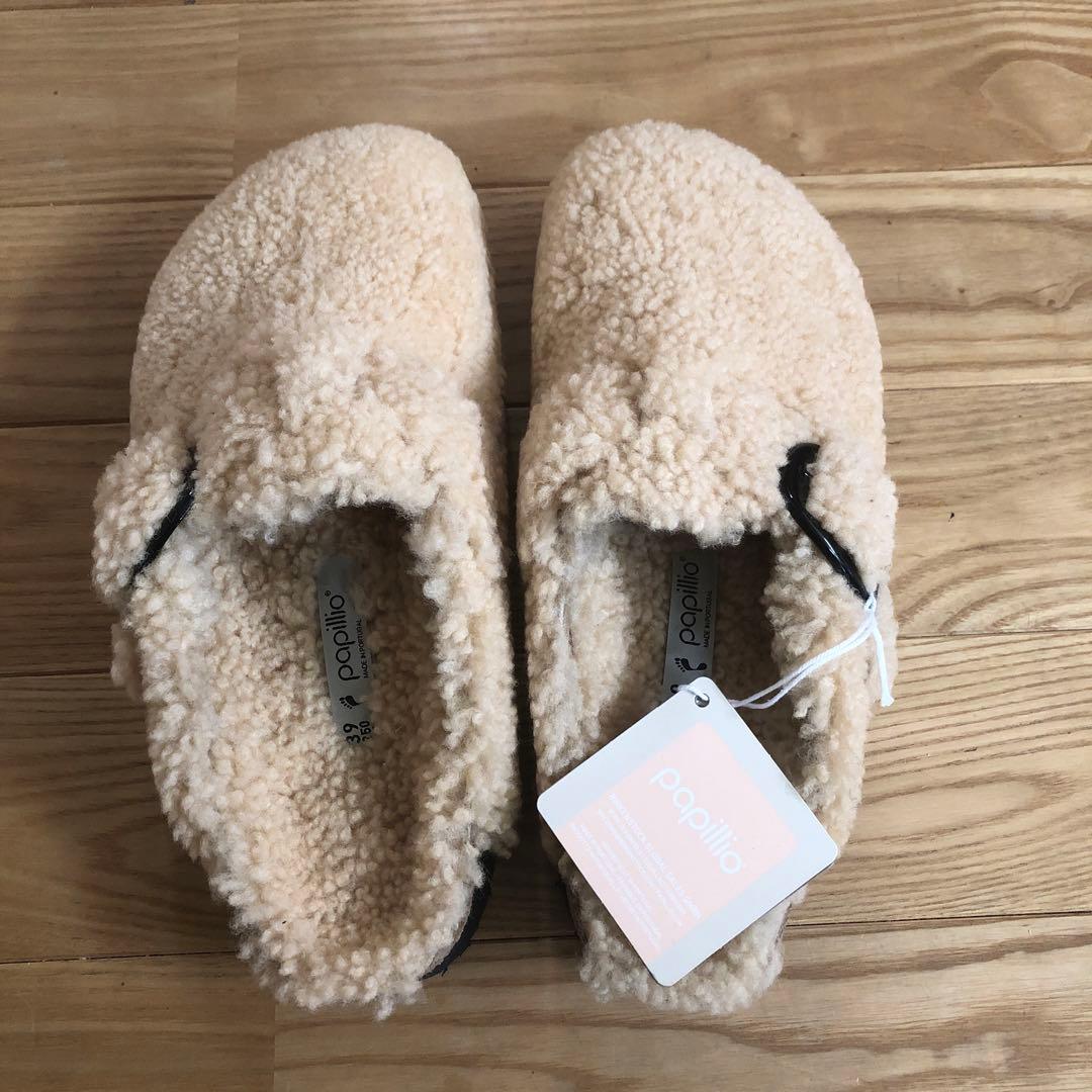 新品 ビルケンシュトック フレームワーク パピリオ ボストン ファー ボア 39