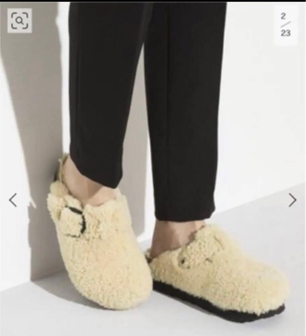 新品 ビルケンシュトック フレームワーク パピリオ ボストン ファー ボア 39