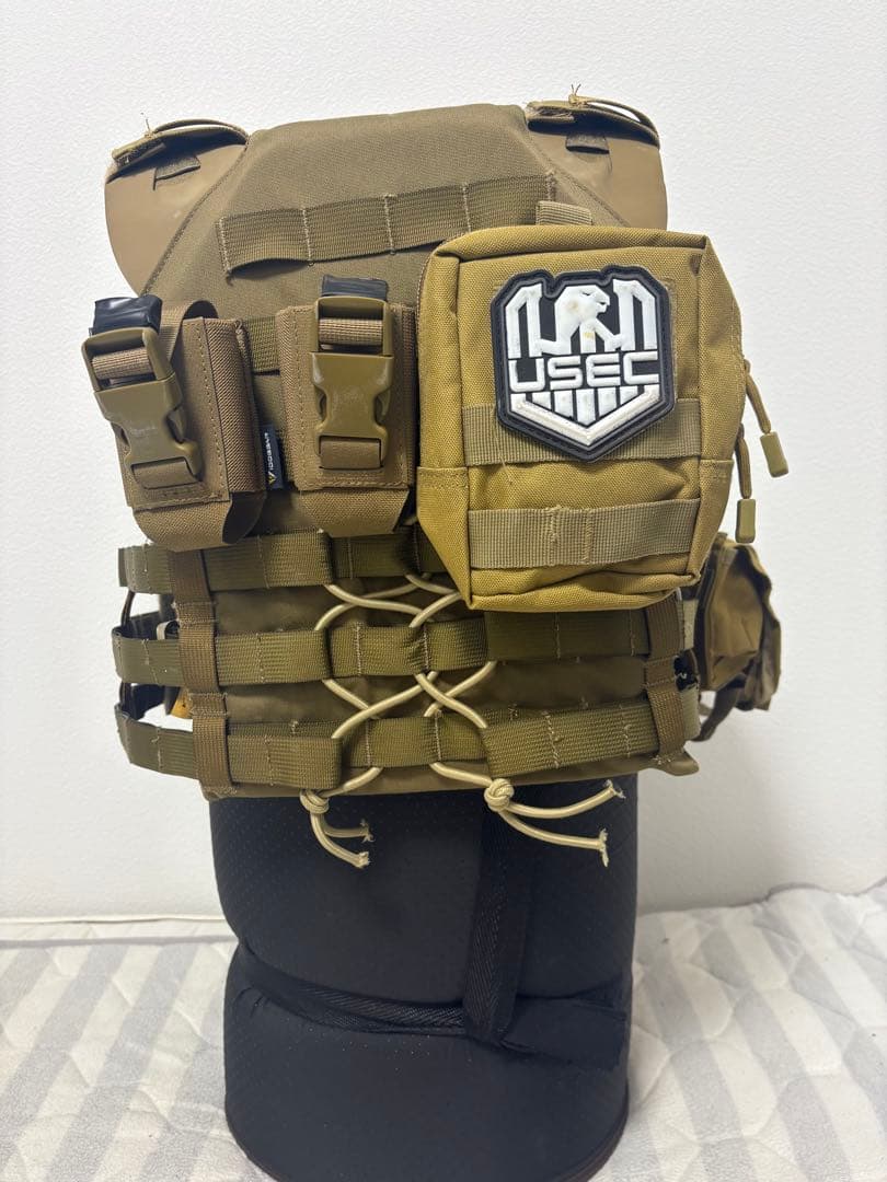 実物生地使用 modi製 JPCプレートキャリア タルコフ装備 usecキャップ