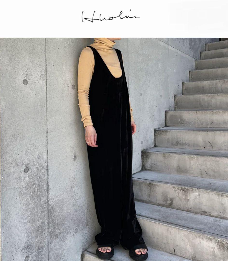 【 新品タグ付 】hholic エイチホリック ベロア オールインワン