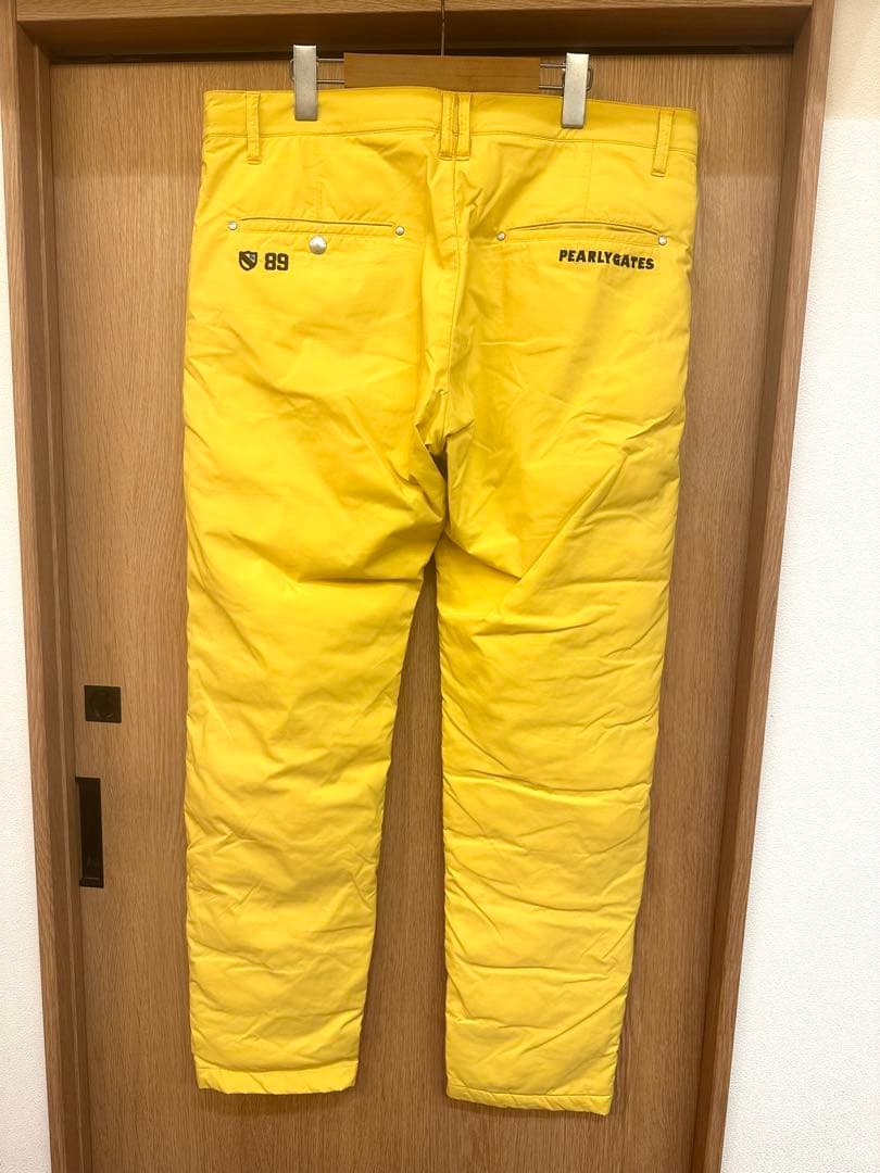 美品/パーリーゲイツ 防寒 中綿 蓄熱 ゴルフパンツ サイズ7 ダウンパンツ