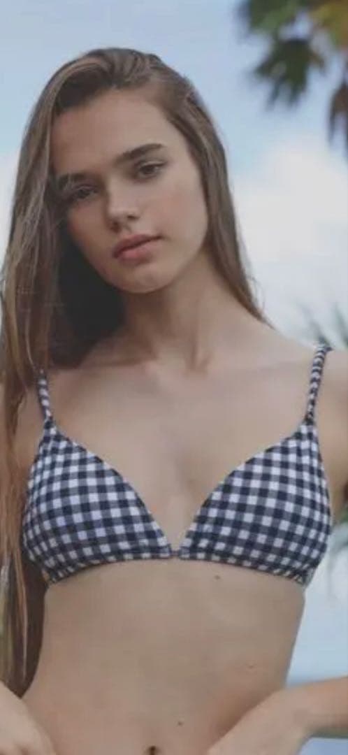 【ニコ☺︎】新品未使用♡ALEXIA STAN/黒ギンガムチェックビキニ