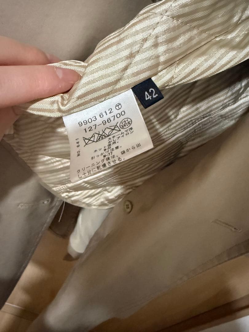 ぽにょ【美品】【花粉/撥水/中綿蓄熱】トレンチコート