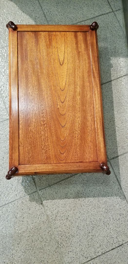 1.8尺唐獅子彫り花台(欅) 幅54cm 高さ13cm 奥行33cm位です。