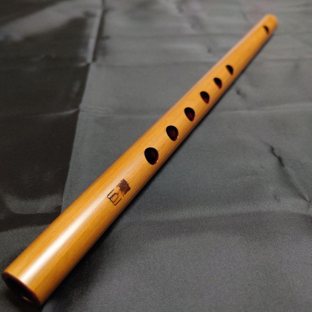 篠笛　石岡の獅子笛　拭漆　石岡のおまつり