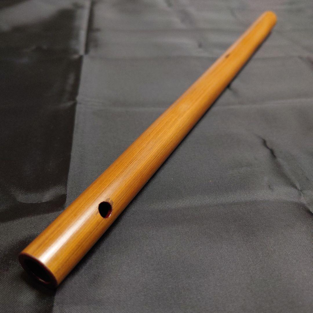 篠笛　石岡の獅子笛　拭漆　石岡のおまつり