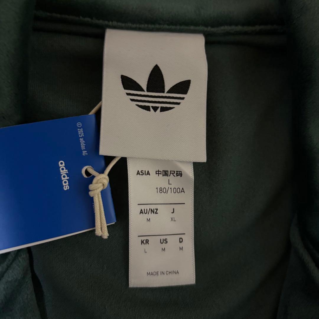 新品XL⭐️adidas ファイヤーバード ベロア トラックトップ グリーン