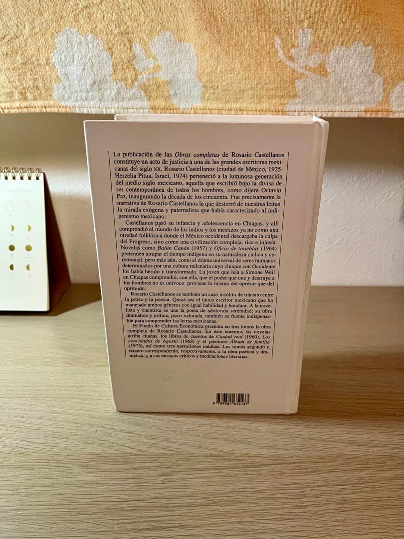 Rosario Castellanos OBRAS I ハードカバー 洋書