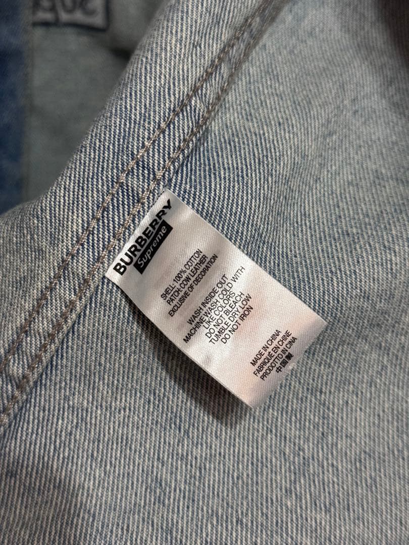 BURBERRY×supreme デニムジャケット Mサイズ