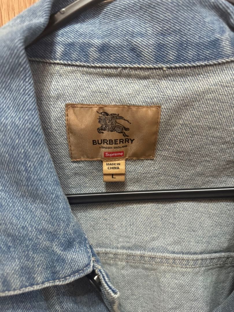 BURBERRY×supreme デニムジャケット Mサイズ