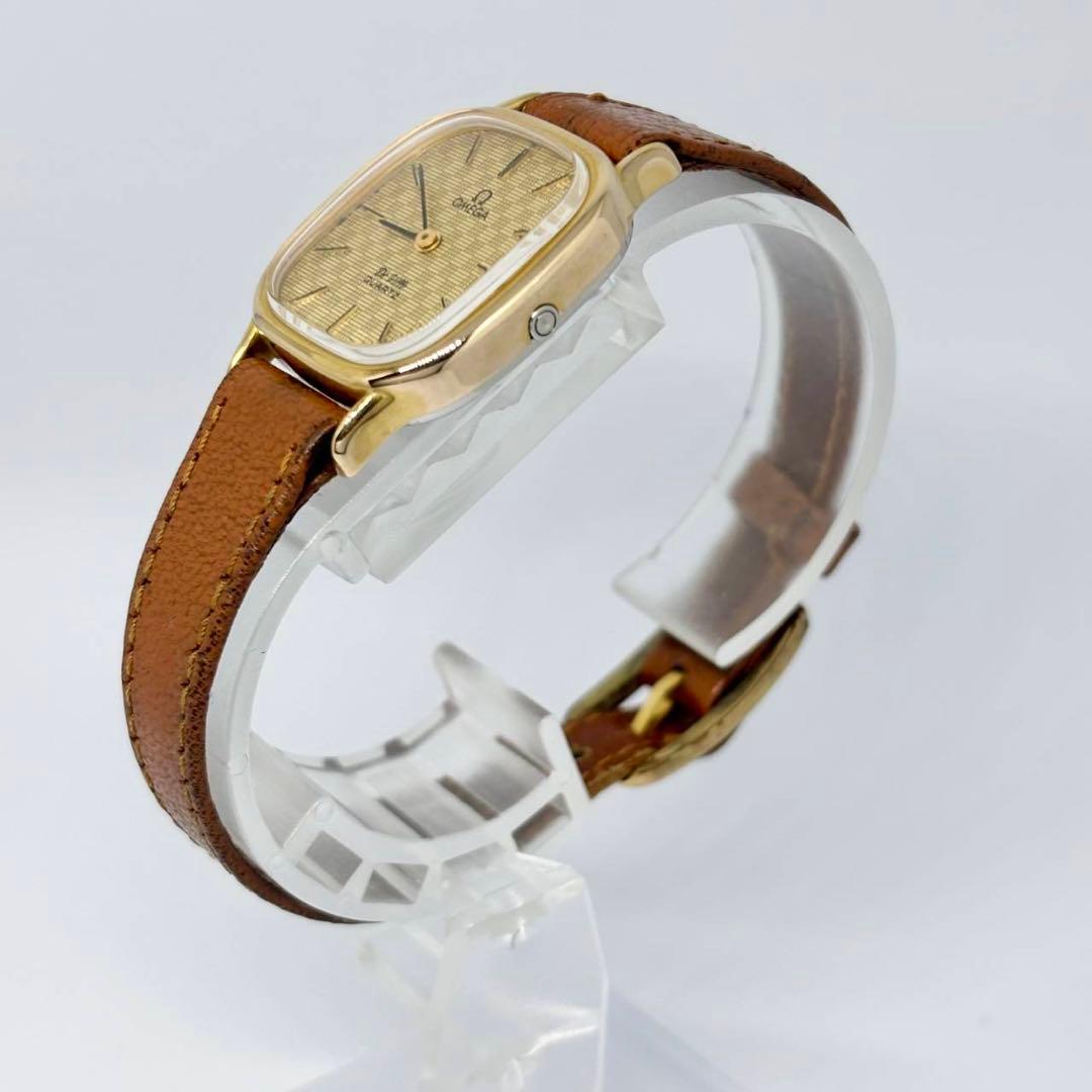 OMEGA デビル プッシュ式リューズ クォーツ レディース腕時計 40