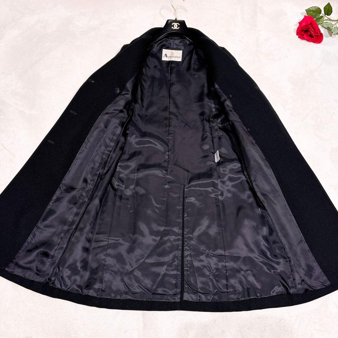 未使用✨　アクアスキュータム　チェスターコート　ウール　カシミヤ　ロング　9