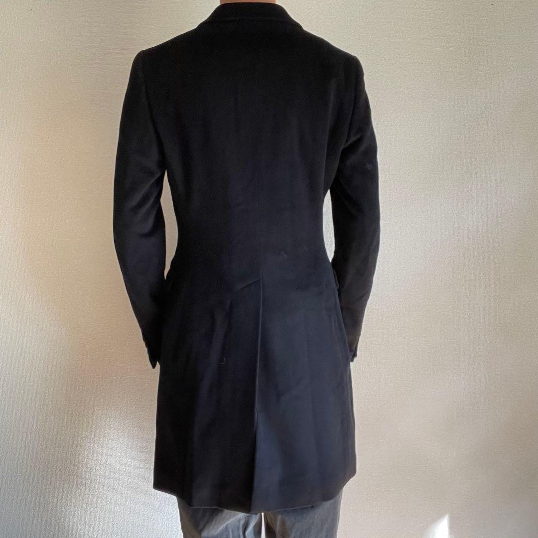 Yves Saint Laurent ダブルブレスト チェスターコート 黒