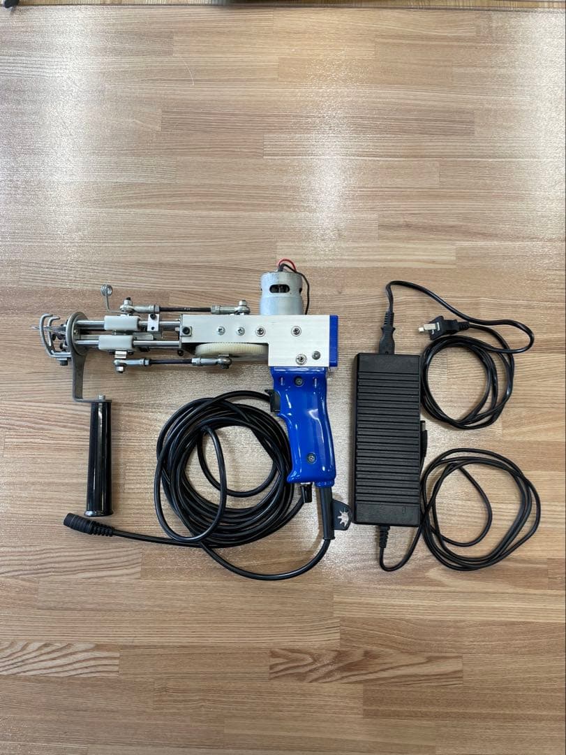 タフティングガン カットパイル ブルー/青