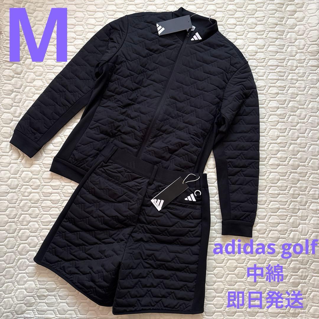 新品定価約34000円アディダスゴルフ　レディース　キルト中綿ジャケット&パンツ