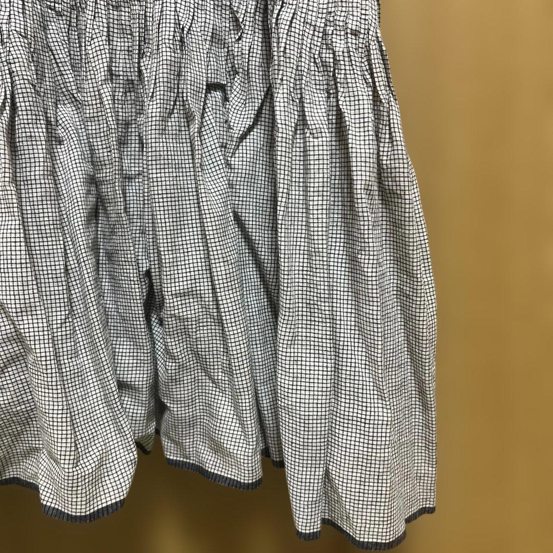 タンタン購入(maison de soil) ドビーチェックフレンチスリーブ