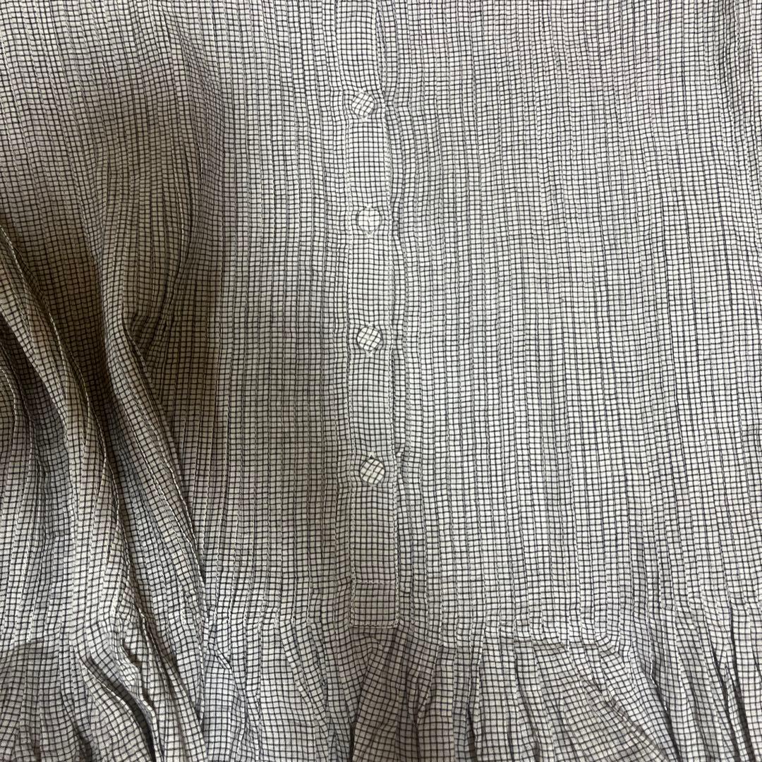 タンタン購入(maison de soil) ドビーチェックフレンチスリーブ