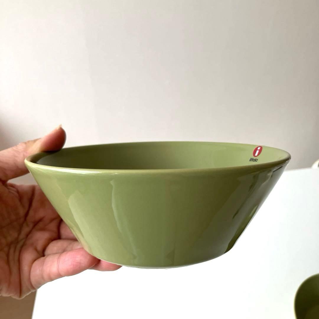  イッタラ　ティーマ　15cmオリーブグリーン　ボウル　廃盤色