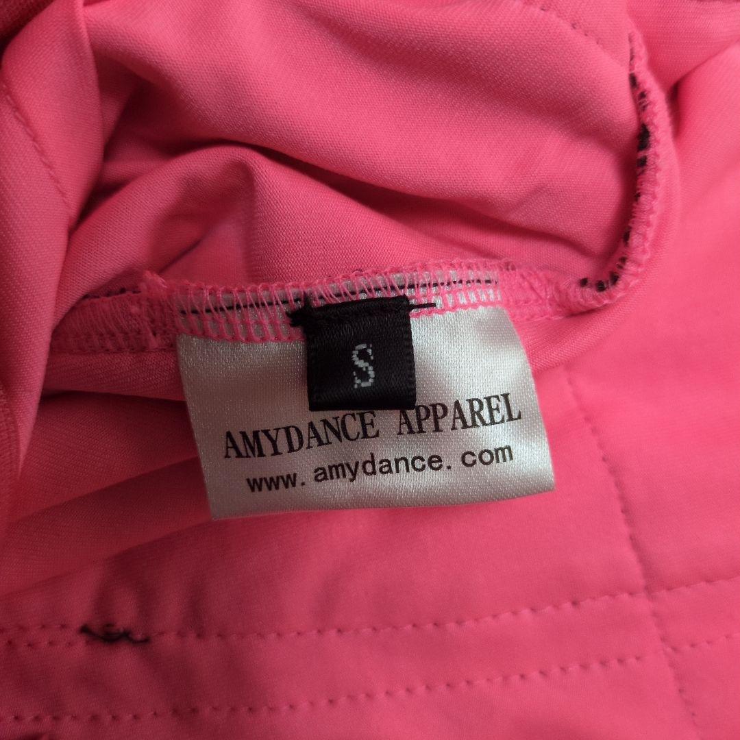 社交ダンス　ピンク黒レースドレス