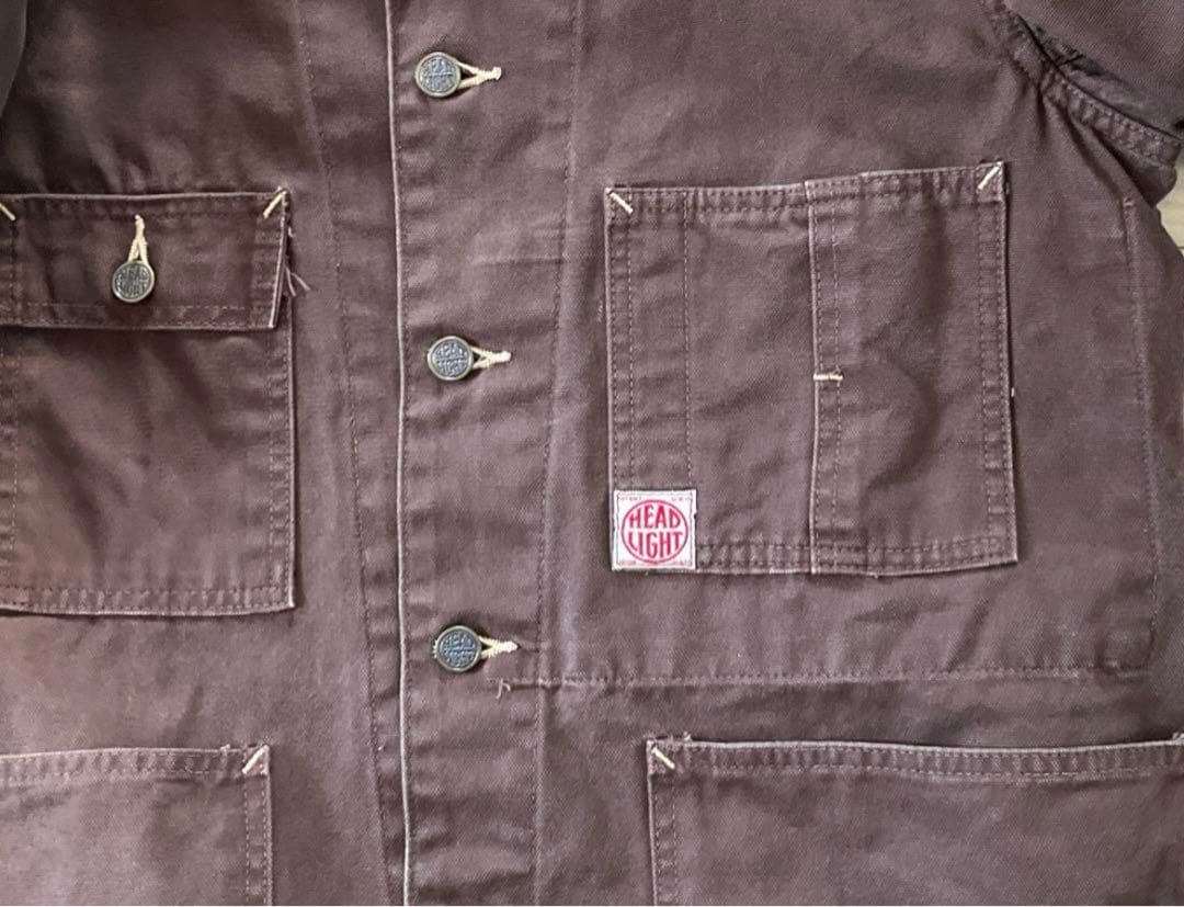 【HEADLIGHT】 ブラウンダック　カバーオール