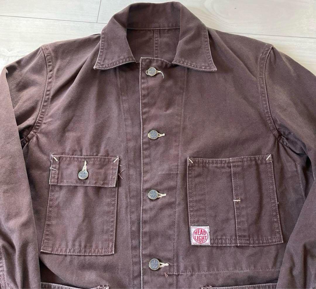 【HEADLIGHT】 ブラウンダック　カバーオール