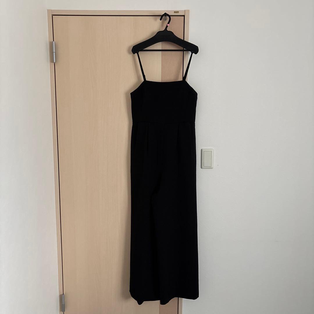 チュールベストオールインワンドレス パンツドレス 2点セット