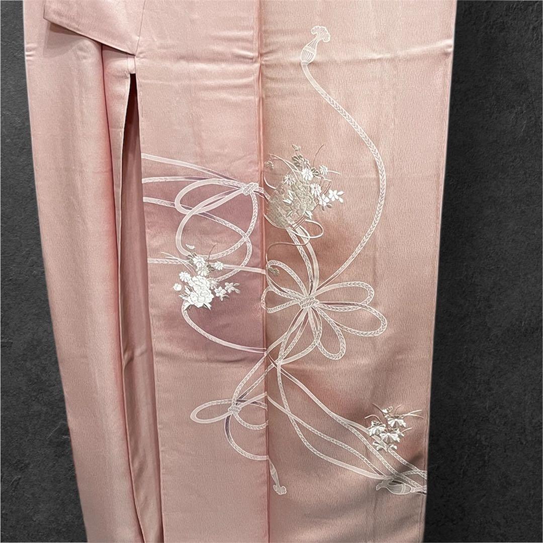 高級　未使用 正絹 付け下げ 訪問着　着物 刺繍