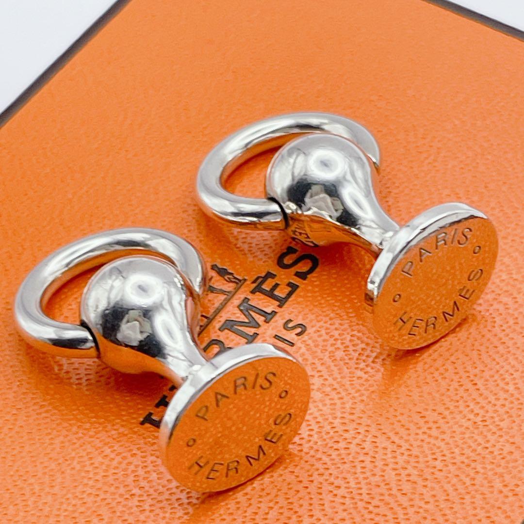 HERMES エルメス　カフリンクス　カフス　サークル　リング　シルバー925