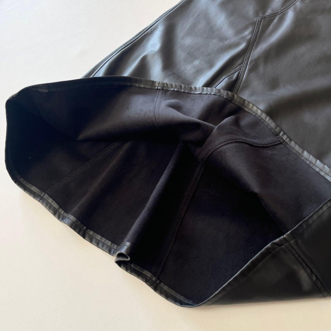 ▼22ss完売品✨美品✨アパルトモン【34】レザー ワンピース オーバーオール