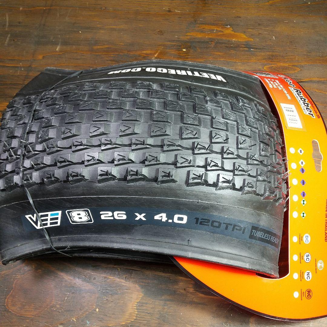Vee Rubber 26x4.00 ファットバイク用タイヤ①