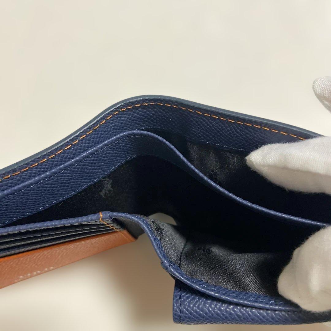 Polo Ralph Lauren ネイビー 二つ折り財布 アウトレット