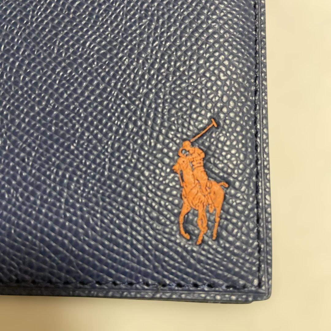 Polo Ralph Lauren ネイビー 二つ折り財布 アウトレット
