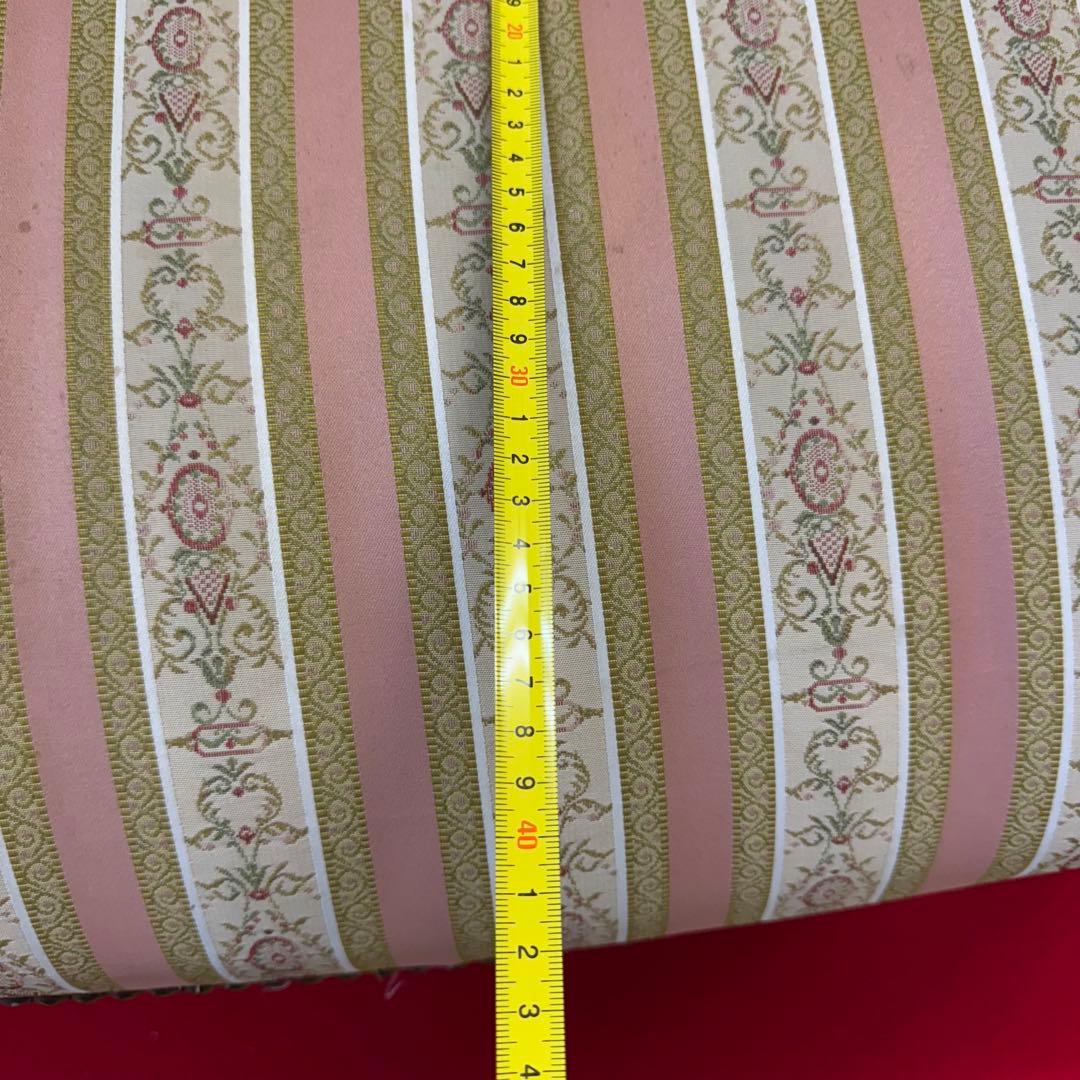 院*長様 アンティーク　二人掛け　猫脚　アームチェア　クラシック ストライプ イ