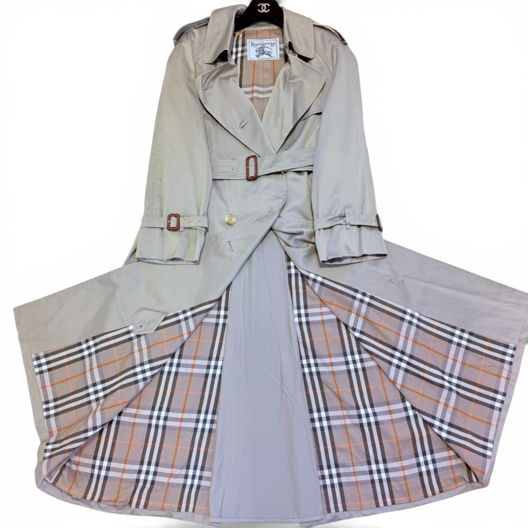 BURBERRY 腰ベルト ノバチェック コットン トレンチコート レディース