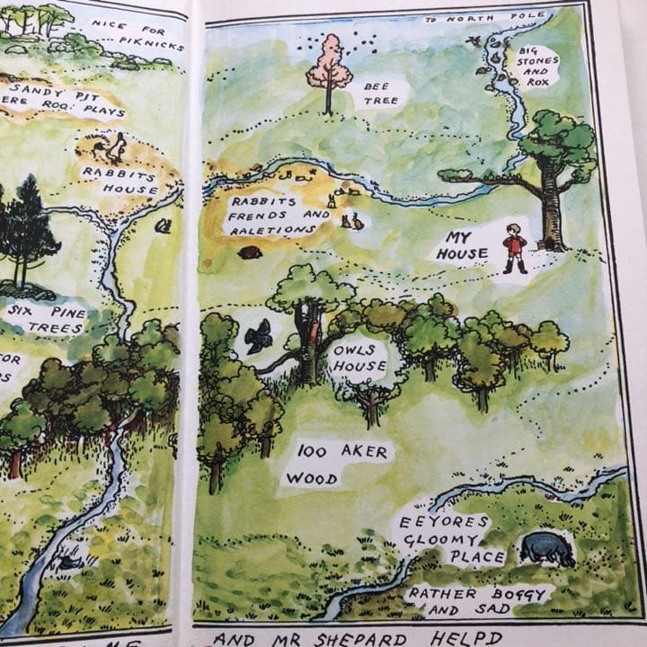 くまのプーさん　絵本　英字　2冊