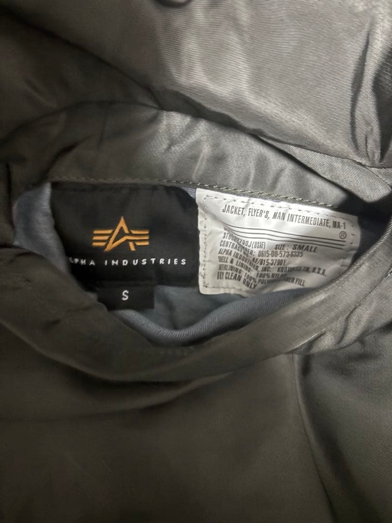 美品ALPHAフライトジャケットMA-1 MIL-J-82790J USAF