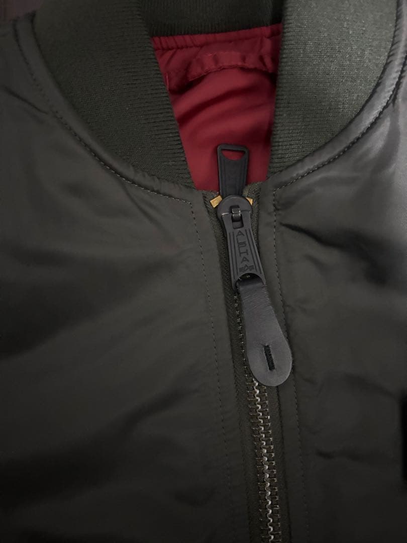 美品ALPHAフライトジャケットMA-1 MIL-J-82790J USAF