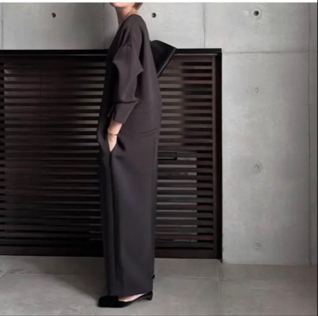 LOHEN /ＶNECK COMBINASON Ｖネックコンビネゾン36茶